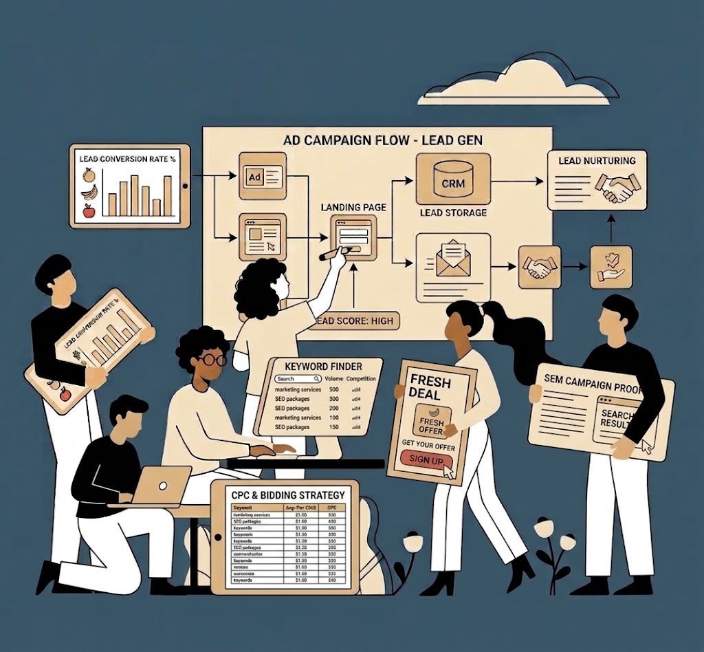Search marketing platform